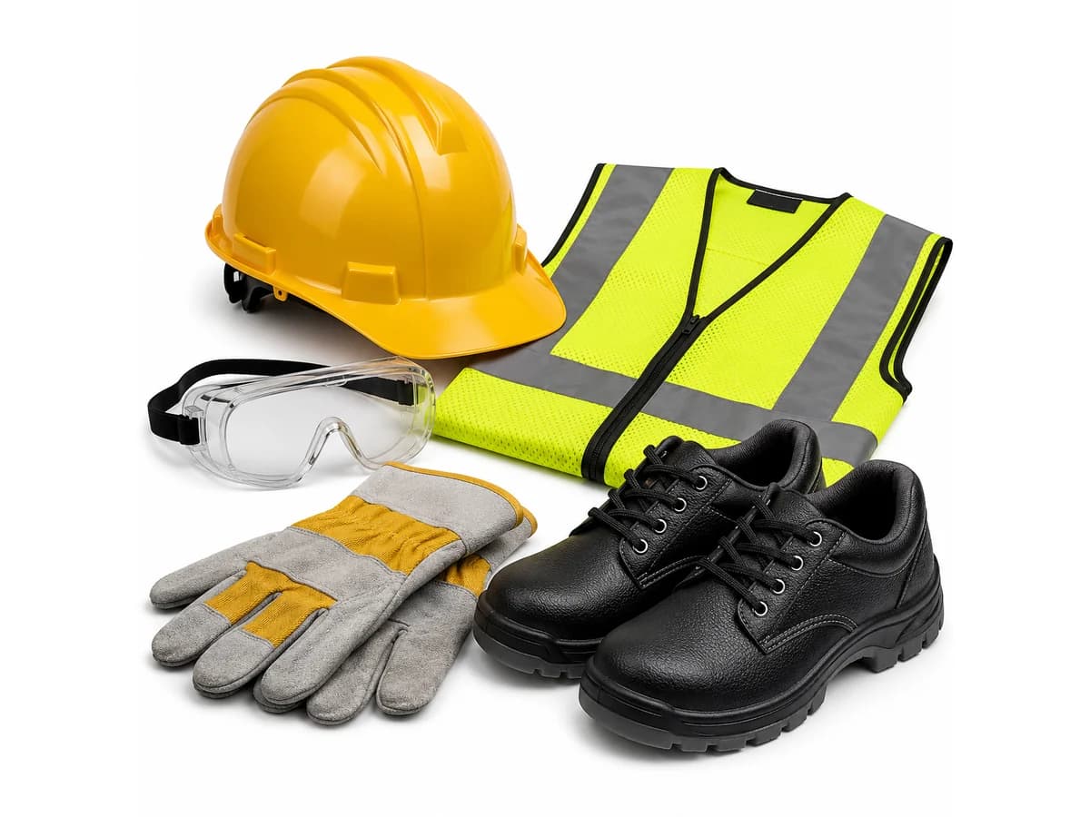 Industrial Glove and Safety Shoe Set