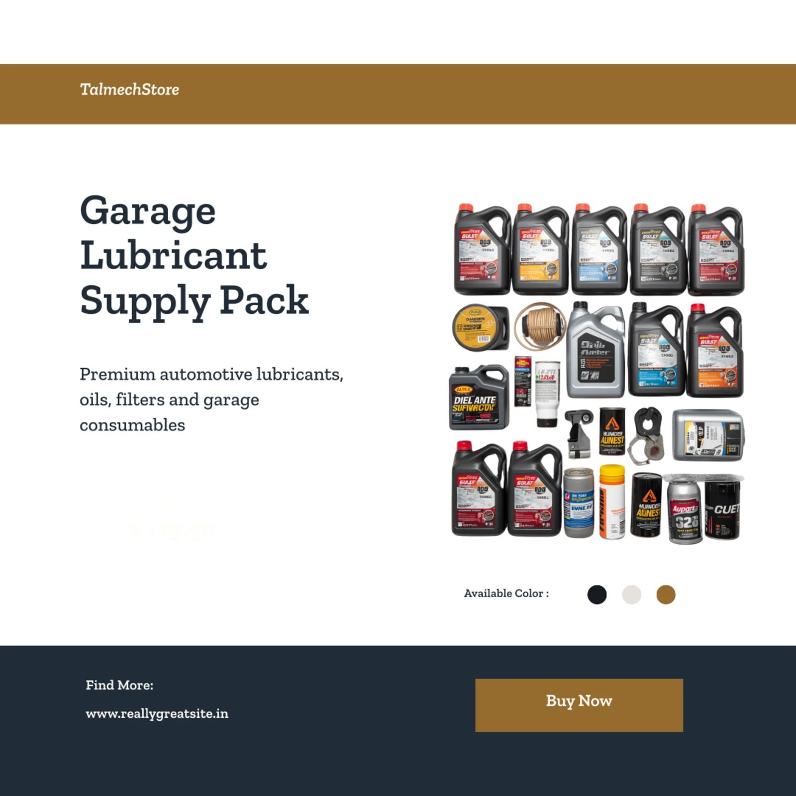 Garage Lubricant Supply Pack